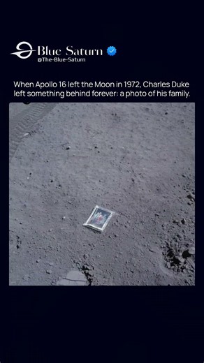 In 1972, astronaut Charles Duke left something on the Moon that is still there today..