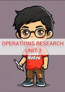 #Lastnotes of Operations Research Unit-2(Sem 7)B.tech CSE....# take it or leave it😉👍🏻
