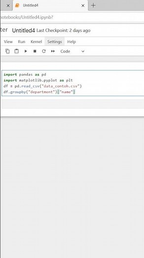 🧑‍🤝‍🧑 Employee Count per Department (Python Pandas Data Analysis)