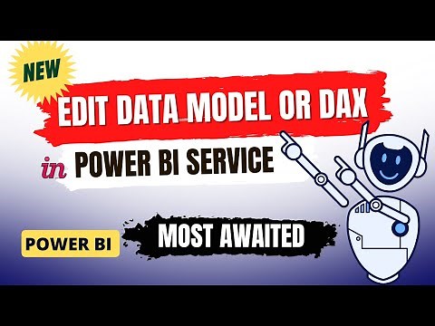 Write DAX or Modify Data model in Power BI Service ⚡| Open Power BI Data Model in Service⚡