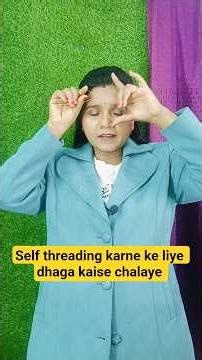 How to do Self Eyebrow Threading | How to use Threading Thread | Class 8 | Beauty Parlour Course