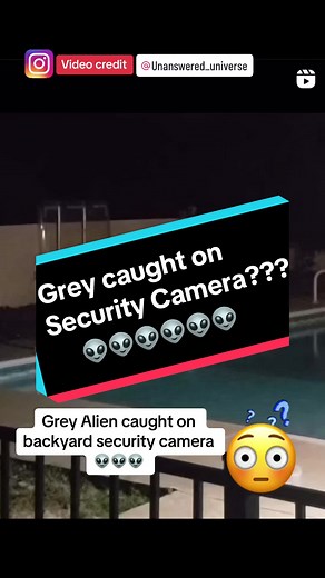 Grey Alien Caught on Security Camera - Alien Sighting Video