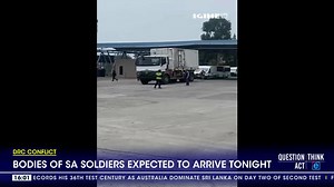 The remains of SANDF soldiers have been transported from Goma across the Rwanda-DRC border. They crossed the La-Corniche border post at about 12 midday. The United Nations is facilitating the transport. The remains will be repatriated to South Africa by air from Uganda and are expected to arrive tonight. #Todat #DStv403 #QuestionThinkAct | eNCAnews