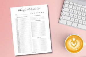 Planificador Diario Manuscrita | Vida Imprimible