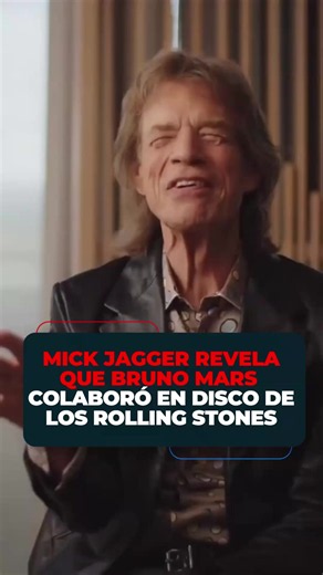 Mick Jagger reveló que Bruno Mars pasó por su estudio en Los Ángeles y terminó colaborando en el disco de Los Rolling Stones. Eso sí, ¡Jagger se aseguró de hacerlo trabajar! #MickJagger #BrunoMars #RollingStones #ImagenEntretenimiento #LoViEnImagen