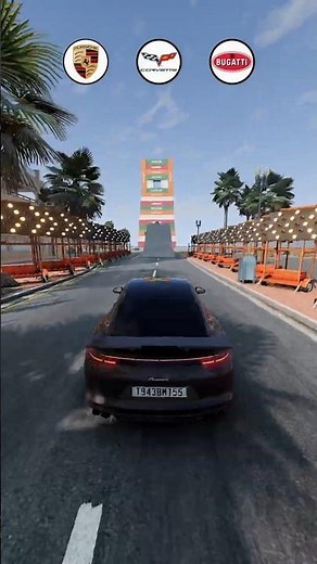 Container Jump Test: Bugatti Splits In Half! 😱 #beamngdrive #cars