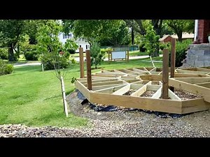 Progess on octagon deck frame