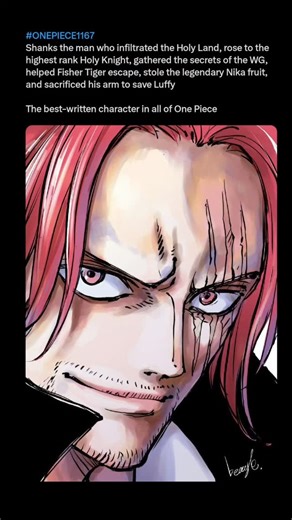 WEEBJENX▫️ ONEPIECE | ANIME CONTENT on Instagram: "SHANKS>>"