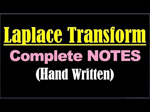 Laplace Transform Notes (PPT) - Laplace Transform Basics and Properties of Laplace Transform