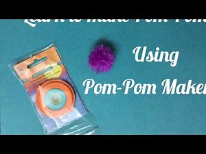 Learn How to make a Pom Pom using Pom-Pom Maker | Craftziners