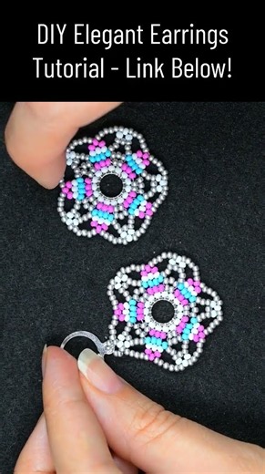 ✨ Elegant Seed Bead Earrings Tutorial - Easy DIY #earrings #handmade #beadwork