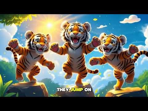 The Roaring Tiger Song 1 to 5 🐅🎵 | Nursery Rhymes for Kids | Baby Song & Fun Jungle Adventure 🎶