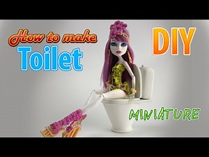 DIY Realistic Miniature Toilet | DollHouse