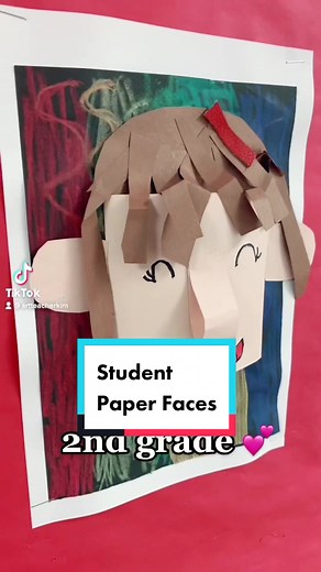 2nd Grade Paper Faces Art Project Showcase