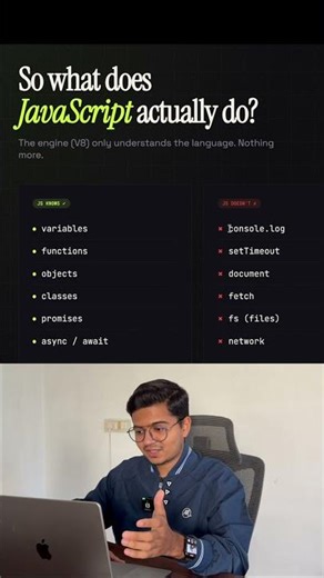 console.log() is NOT part of JavaScript 😳 #coding #javascript #programming
