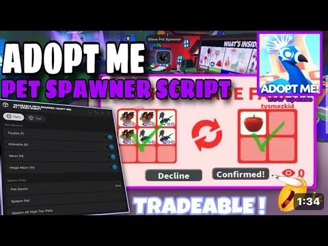 TRADEABLE🔥] ADOPT ME BEST PET SPAWNER SCRIPT | SPAWN ANY PETS!LATEST UPDATE PASTEBIN! UNPATCHED