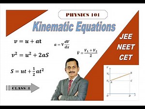 Kinematic Equations of Motion | Physics 101 | Mechanics | Kinematics | Derivation