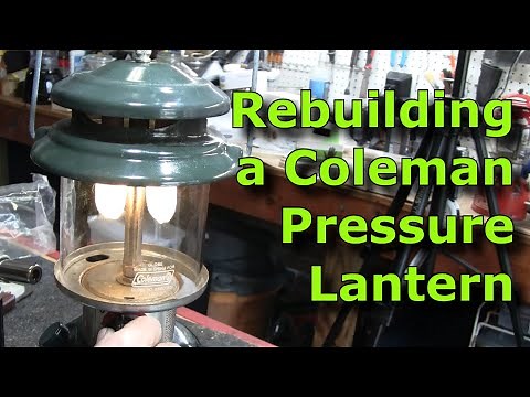 How to Refurbish an Old Coleman 288A Dual Mantle White Gas Pressure Lantern
