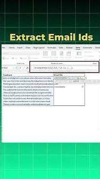 Search emails with in seconds using Excel REGEXEXTRACT Trick! 🚀