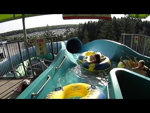 Scary Dark Water Slide at Calypso Waterpark