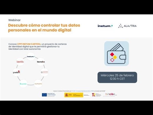 Webinar Descubre el proyecto Cartera Digital - 25 de febrero 2026 | Alastria Blockchain Ecosystem