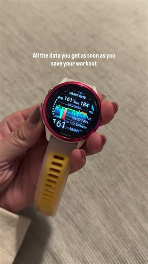 Post-Long Run Data on the Garmin Forerunner 570 Running Watch