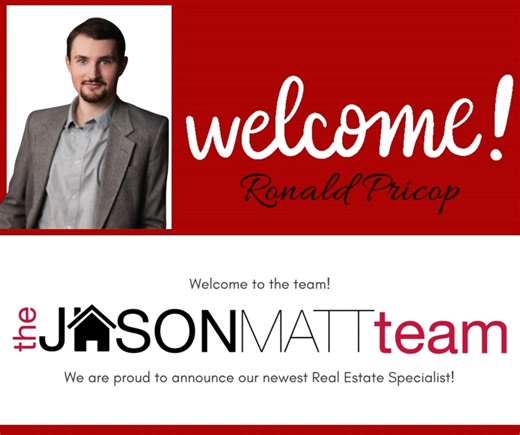The Jason Matt Team is pleased to announce our newest team member! A friendly welcome to our newest Real Estate Specialist, Ronald Pricop! You may learn more about our growing organization at www.JasonMatt.com | The Jason Matt Team