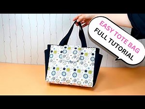 👜 Easy Tote Bag Sewing Tutorial ✂️ | Perfect for Beginners! 🧵
