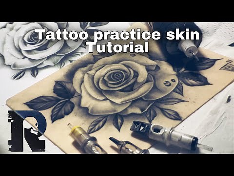 Tattoo tutorial using tattoo synthetic skin