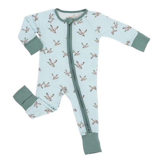Lollybanks Baby Pajamas, 2-way Zipper Baby Romper, 95 Percent Viscose Made From Bamboo and 5 Percent Spandex, Baby Sleepers, (mallard Duck) - Etsy