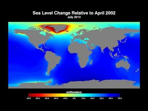 Monthly changes in gravity affect sea level