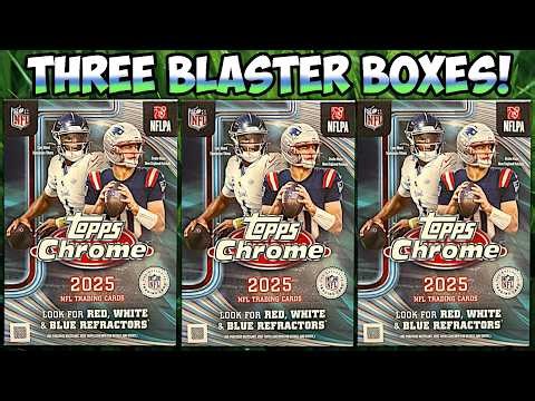 My BEST Pull So Far!!! 2025 Topps Chrome Football Blaster Boxes Opening