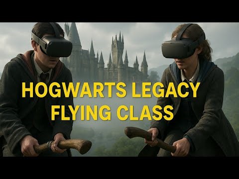 Flying Class In Virtual Reality! // Hogwarts Legacy VR + Praydog's UEVR Mod