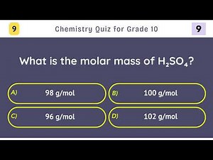 Chemistry Quiz for Grade 10 | 20 Questions | Science MCQs | General Science Test for High School