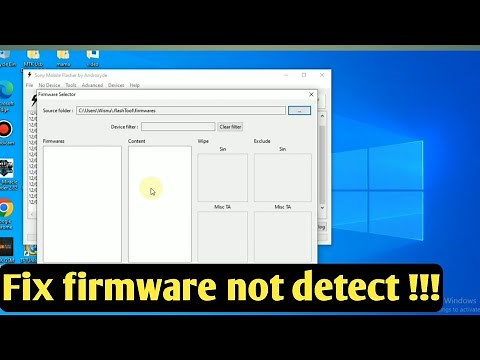 sony flashtool ftf file not showing