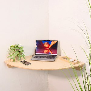 Corner Wall Mounted Desk Floating Table Small Space Saving Study Laptop Desk - Etsy UK