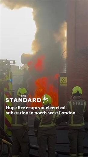 21K views · 83 reactions | Firefighters are battling a huge blaze at an electrical substation in north-west London which has left some homes without power | London Evening Standard | Facebook