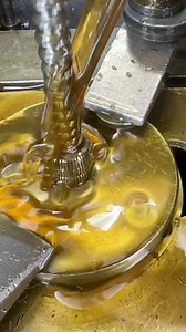 Broaching - Machining #machining #cnc #broaching #cncmachining #manufacturing #machine #tooth #oil #motor #process #parts #sprocket #cars | Metal and oil