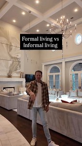 Two living rooms. Two purposes. The formal space is designed for hosting, celebrations, and elevated entertaining. The informal living room is built for day-to-day comfort, cozy evenings, and real life. #leconstructionllc #fyp #homebuilder #luxuryhomes #foryou #customhomes #construction #dreamhome #homedesign #design #livingroom | LE Construction, LLC