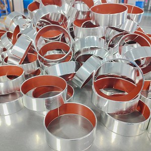 [Hot Item] Special Red PTFE Component Formula ISO3547 Standard DP4 Self-lubricating Sleeve Bushing.