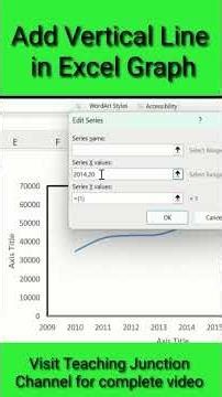 Add Vertical Line in Excel Graph #shorts #short #add #verticalline #excel #excelchart