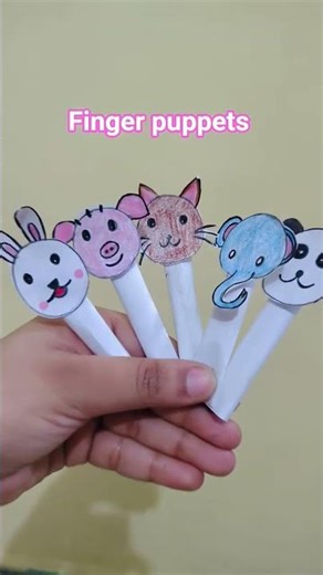 #fingerpuppets #animalpuppets#kids #artandcraft #kidsfun