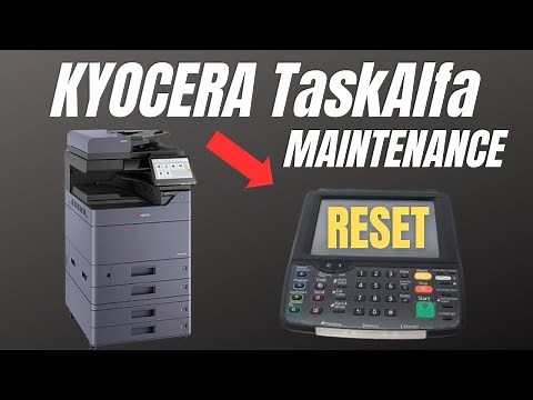 Kyocera TaskAlfa 3501i 4500i 4501i 5501i RESET maintenance