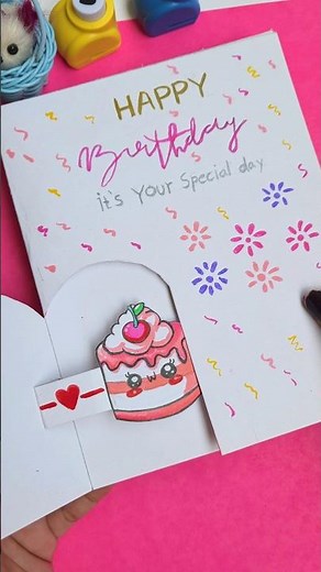 How to make Birthday greeting card | Easy and beautiful Happy Birthday card | DIY card for Birthday