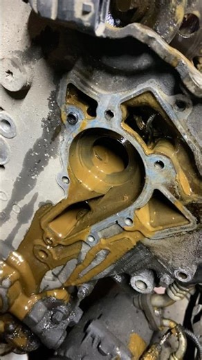 Opel Astra H front timing belt cover gasket failed
