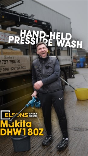 Small tool. Big cleaning power 💦 The Makita DHW180Z cordless pressure washer is perfect for quick clean ups at home or on site. Lightweight, portable and battery powered, it’s ideal for washing bikes, patios, tools and more without needing a mains water supply. Compact, convenient and ready when you are. #ElsonsTools #Makita #DHW180Z | Elsons Tools