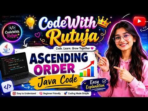 Ascending Array Program Explained | Easy Coding Tutorial #array #leetcode #ascending_order