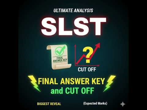 SLST Final Answer key and Expected Cut off 2025 | What are the chances of freshers in SLST??