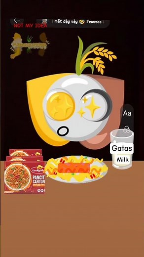 spicy pancit canton 🌶🌶🌶 || NOT MY IDEA #emojicat #funny #emoji #spicy #pancitcanton #pancit