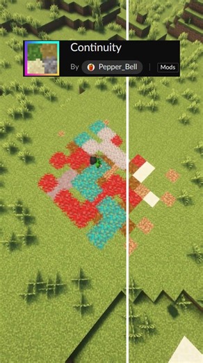 Minecraft BEST Continuity Mod Texture Packs #shorts